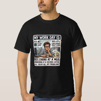 Camiseta Divertido Colapso do Dia de Trabalho para Amantes