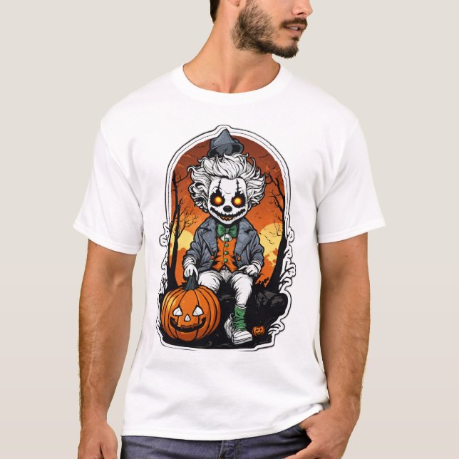 Camiseta Divertido com Buggy, o palhaço (Frente)