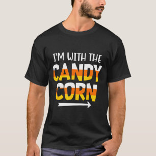 Camiseta Divertido com Candy Corn Casais Correspondentes de
