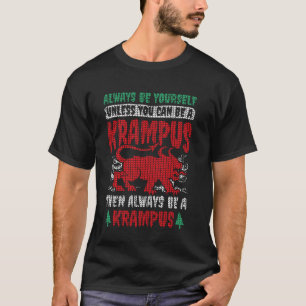 Camiseta Divertido Design de Natal Krampus Gótico