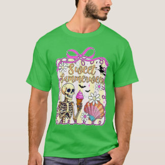 Camiseta Divertido Doce Verão Cute Assustador Verão Hallowe