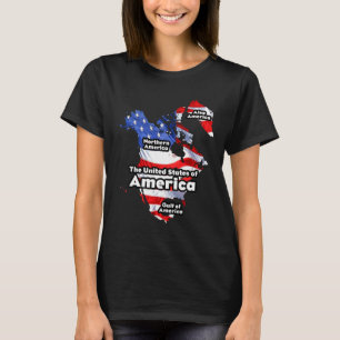 Camiseta Divertido Donald Trump Bandeira Americana Canadá G