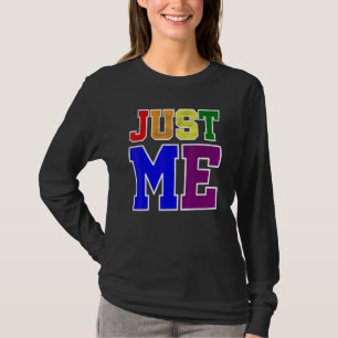 Camiseta Divertido E Negrito Apenas Eu No Orgulho Lgbt Rain