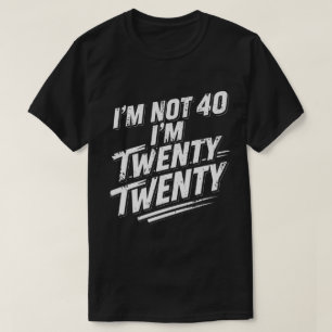 Camiseta Divertido Estilo Atlético Grunge de 40 Anos de Ida