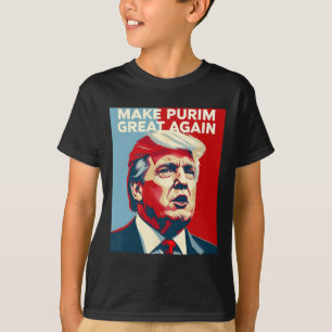 Camiseta Divertido Faça Purim Grande Novamente Fantasia Pur