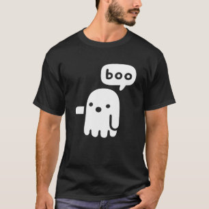 Camiseta Divertido Fantasma De Desaprovação Boo Halloween