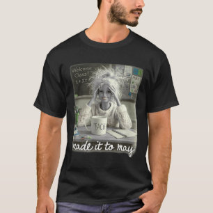 Camiseta Divertido Feito para Dia das Professoras Meninas M