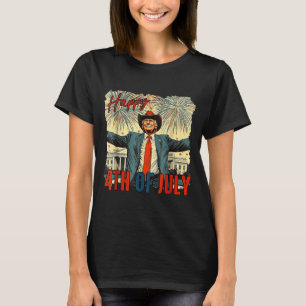 Camiseta Divertido Feliz 4 de Julho Dia da Independência