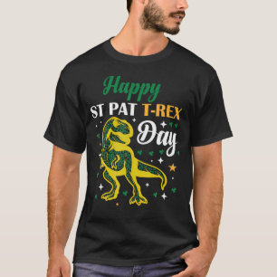 Camiseta Divertido Feliz Dia de São Patrício Trex