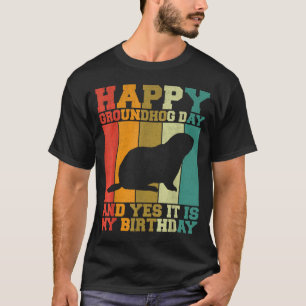 Camiseta Divertido Feliz Dia do Toupeira Sim É Meu Aniversá