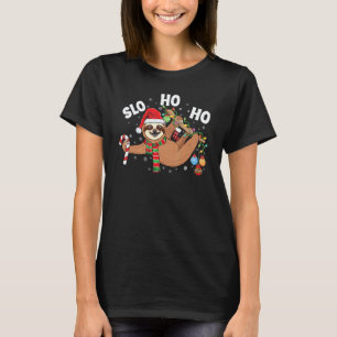 Camiseta Divertido Feliz Slothmas adorável sloth de Natal c