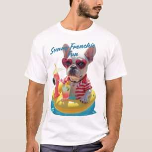 Camiseta Divertido Francês Ensolarado