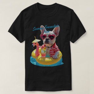 Camiseta Divertido Francês Ensolarado