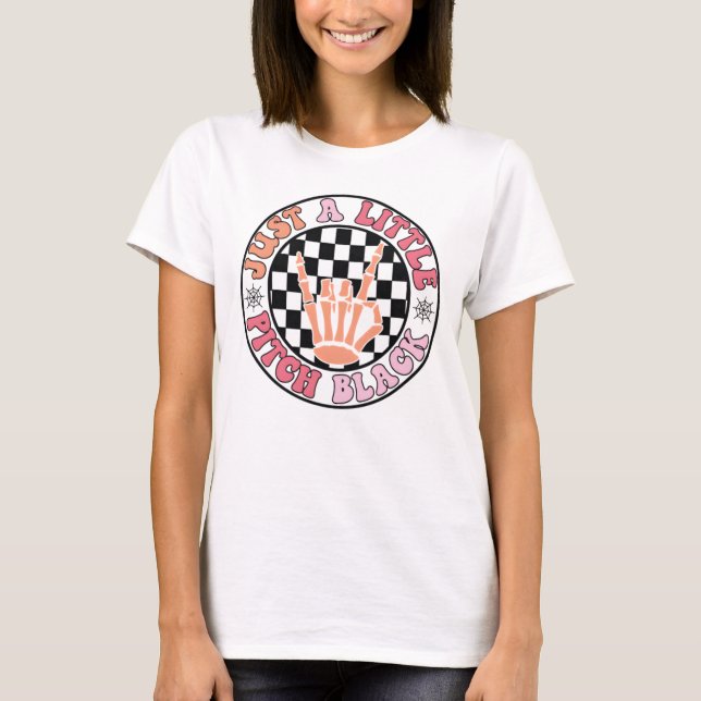 Camiseta Divertido Halloween Spooky | Skeleton Rockstar (Frente)