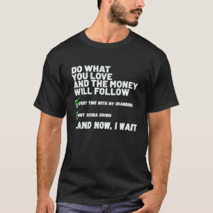 Camiseta Divertido Homem Mulher Cristão Rezou Foi Scuba Div