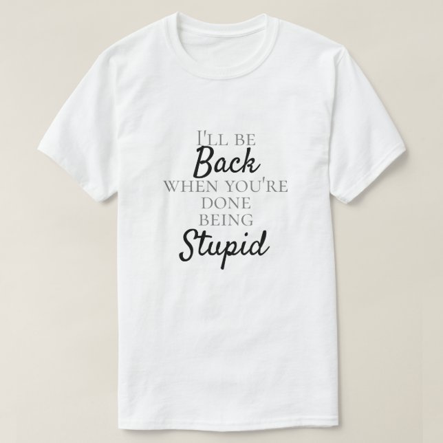 CAMISETA DIVERTIDO "IDIOTA"  (Frente do Design)
