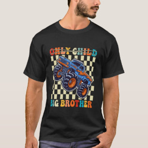 Camiseta Divertido Irmão Mais Velho de Criança Única 2026 C