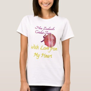 Camiseta divertido jogador de críquete da Nova Zelândia