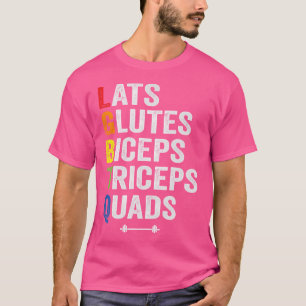 Camiseta Divertido Lgbtq Costas Glúteos Bíceps Tríceps Quad