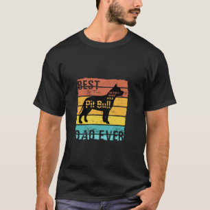 Camiseta Divertido Melhor Papai do Cachorro Pit Bull Engraç
