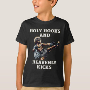 Camiseta Divertido Muay Thai Senhor Jesus Boxe Tailandesa K