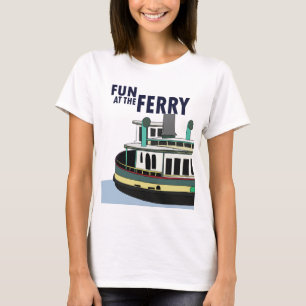 Camiseta Divertido Na Viagem De Ferry
