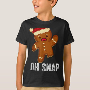 Camiseta Divertido Oh Snap Homem de Biscoito de Natal Xma