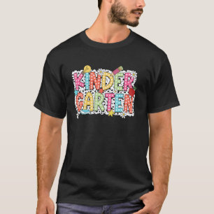 Camiseta Divertido Olá Jardim de Infância Volta às Aulas Pr