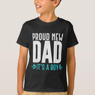 Camiseta Divertido Orgulhoso Novo Pai É Um Menino Presente