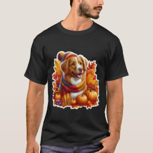 Camiseta Divertido Outono Fall Nova Scotia Duck Tolling Ret