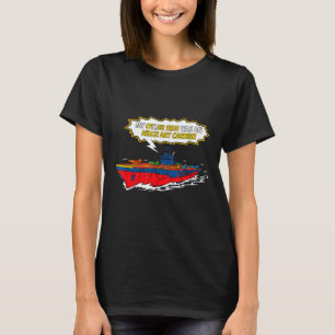 Camiseta Divertido outro passeio porta-aviões divertido côm