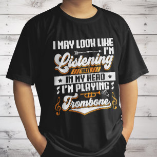 Camiseta Divertido Ouvindo Na Minha Cabeça Estou Tocando Me