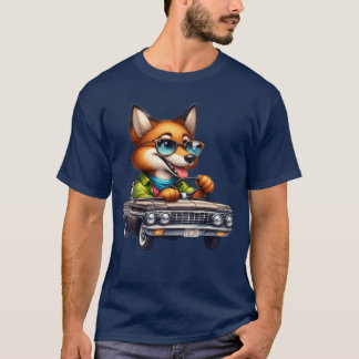 Camiseta Divertido para amantes de carros antigos animais n