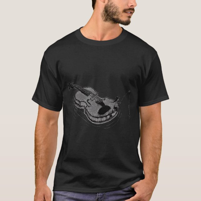 Camiseta Divertido Peixe Feliz Natal (Frente)