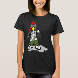 CAMISETA DIVERTIDO PENGUIN VESTINDO A DANCIA DE MÚSICA TUX 
