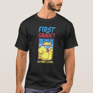 Camiseta Divertido Primeiro Grau Sem Problema Llama Ensino