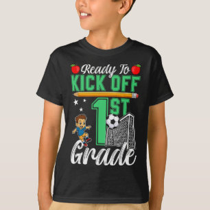 Camiseta Divertido Pronto Para Chutar Futebol De 1ª Série C