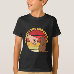 Camiseta Divertido Respeite O Dia do Groundhog 2022