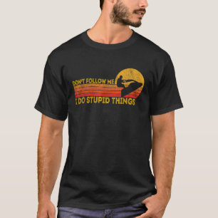Camiseta Divertido Retro Jet Ski Jetski Piloto de Jet Ski V