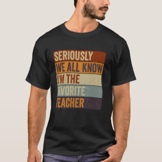 Camiseta Divertido Retro Sério Todos Sabemos que Sou o Favo