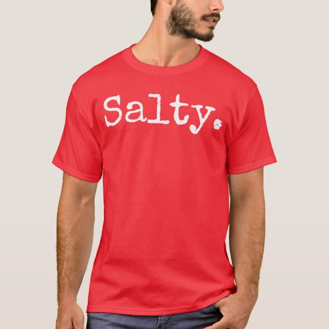 Camiseta Divertido Salgado Perfeito para Jogadores e Profis (Frente)