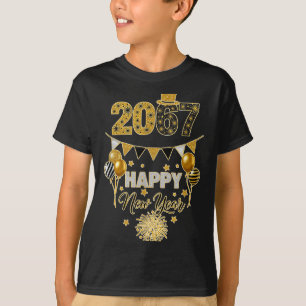 Camiseta Divertido Seis Sete 67 Meme Feliz Ano Novo