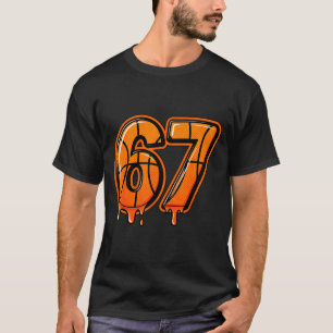 Camiseta Divertido Seis Sete 67 Meme Gen Alpha 67 Basqueteb