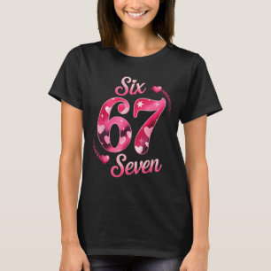 Camiseta Divertido Seis Sete 6 7 Meme Para Homens Mulheres 