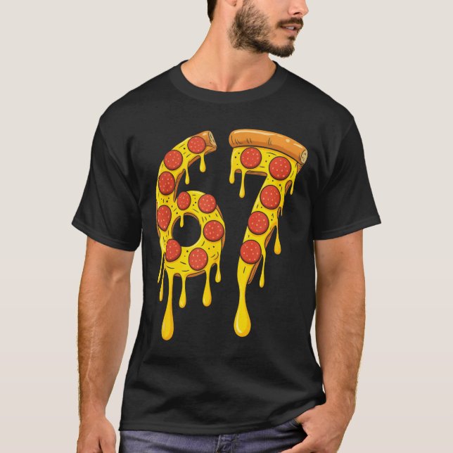 Camiseta Divertido Seis Sete Zza 67 Número  (Frente)