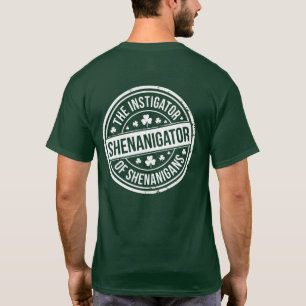 Camiseta Divertido Shenanigator Dia de São Patrício Desgast