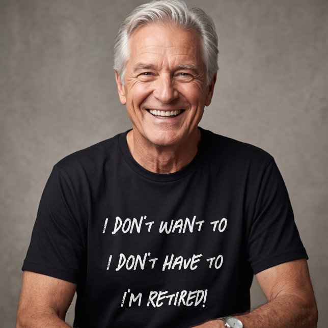 Camiseta Divertido Simples Aposentadoria Avô (Criador carregado)