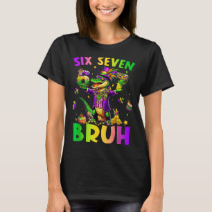 Camiseta Divertido Six Seven 6 7mardi Gras Mardigator Jacar
