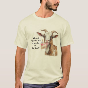Camiseta Divertido subiu "Sobre a Colina" agora um "Cabra V