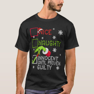 Camiseta Divertido Travesso Inocente Até Prova em Contrário